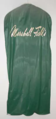 Marshall Field's Garment Bag Green Vinyl Chicago 24x54  Full Zip Oval Window • $22