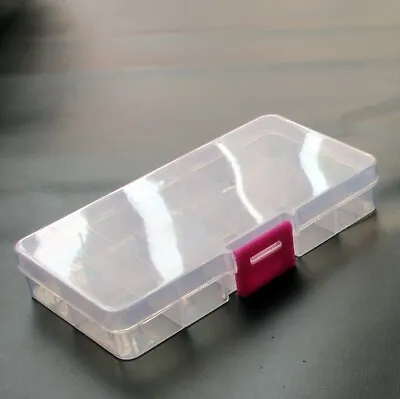 £4.10 • Buy Small Clear Plastic 10 Compartment Storage Box With Lid For Beading