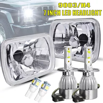 $129.98 • Buy For Chevy Express Cargo Van 1500 2500 3500 Pair 7x6 5x7 LED Headlights Hi/Lo DRL