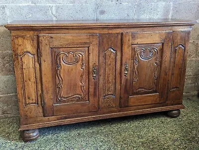 £195 • Buy Antique Heavy French Carved Oak Sideboard