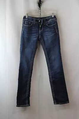 Miss Me Women's Dark Wash Straight Jeans Sz 26 • $9.99