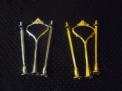 2  X3 Tier  Cake Stand Fittings Rod Sets  1 Set Gold 1 Set Silver • £3.75