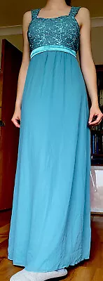 A Line Floor Length Bridesmaid/Prom Dress In Teal • £40