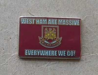£3.49 • Buy West Ham Are Massive Enamel Pin Badge Conference League