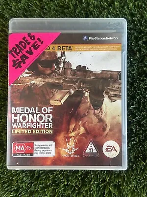 Medal Of Honor Warfighter Limited Edition PS3 Game Complete | Free AU Postage • $9.35