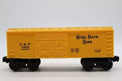 Lionel O Scale Plastic Double Door Replica Nickel Plate Road 7926 Yellow Train. • $18.04