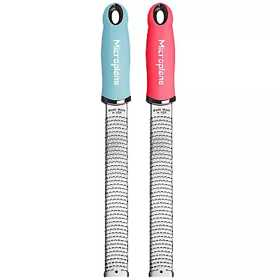 Microplane Premium Classic Zester Grater Set Of 2 Purist Blue & Rouge • $33.95