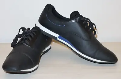 Zara 2605/005/040/480 Men' Sz 42 US 8 Black/Blue Basic Stylish Sneakers • $34.98