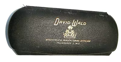 Vintage David Wald Optometrist & Manufacturing Optician Eyeglasses Case • $8.75