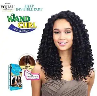 Freetress Equal Wand Curl Lace Front Deep Invisible Part Long Wig Plush Curl • £34.49