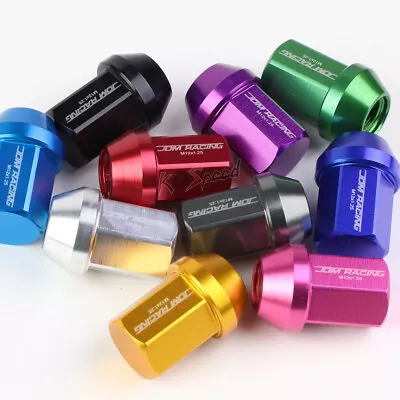 20x Closed-End Purple M12x1.25 25mmOD 35mm Lug Nuts+Key For Conical Seat Wheels • $20.30