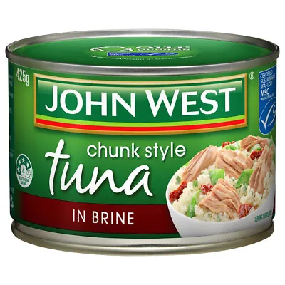 $17.48 • Buy John West Tuna In Brine Chunk Style Seafood Omega 3 Canned Goods Food 425G