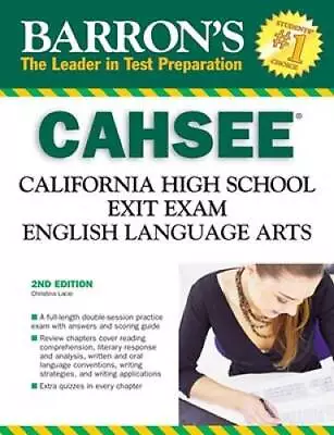 Barrons CAHSEE--English Language Arts: California High Sch - ACCEPTABLE • $7.43