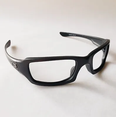Oakley Fives Squared Matte Black Gunmetal Icons Replacement Frame Only Authentic • $64.95
