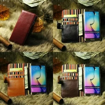 $29.21 • Buy Leather Flip Pouch Wallet Cover Accessories Bag Book