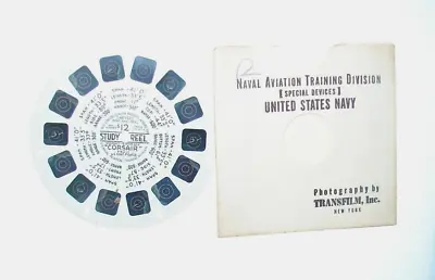 View Master Study Reel S12 US Naval Aviation Training Division  Wildcat  • $9.99