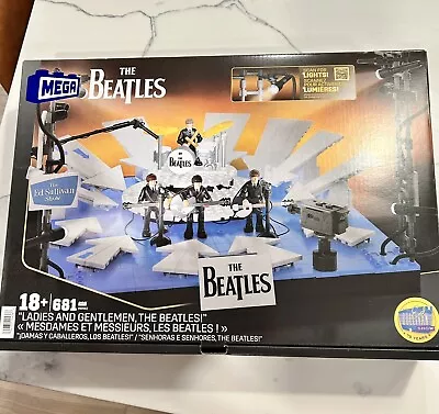 BEATLES NEW SEALED Mega Blocks Ladies & Gentlemen The Beatles! Ed Sullivan Set • $112