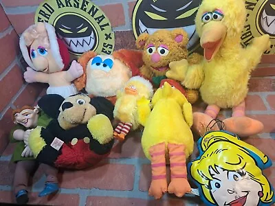 Vintage 80s Plush Lot Of 9 Mixed Brands (Muppets)(sesame Street) • $24.99