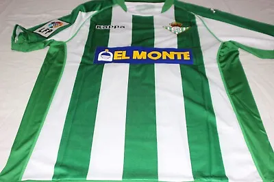T-Shirt Real Betis Cup Final King 2005 Kappa Size L No 21 Alfonso Reissue • £70.51
