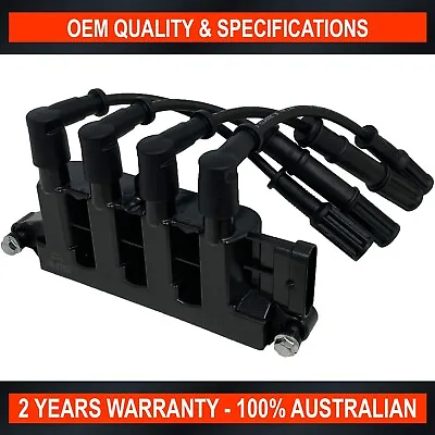 SWAN Ignition Coil Pack W/ Leads For Fiat 500 Pop 500C 1.2L Punto 1.4L • $106.19
