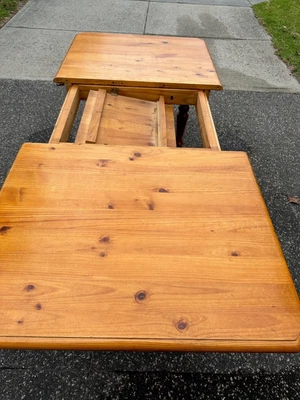 $350 • Buy Solid Wood Extendable Rectangular Dining Table