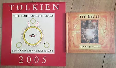 The Lord Of The Rings TOLKIEN 50th Anniversary 2005 CALENDAR + Diary 1999 • £16