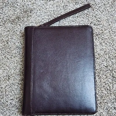 Franklin Quest (Covey) Burgundy Top Grain Leather Classic Planner 7-ring Binder • $25
