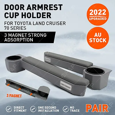 $115.99 • Buy Magnet Door Armrest Cup Holder Fit For Toyota Land Cruiser 70 Series 76 79 AU