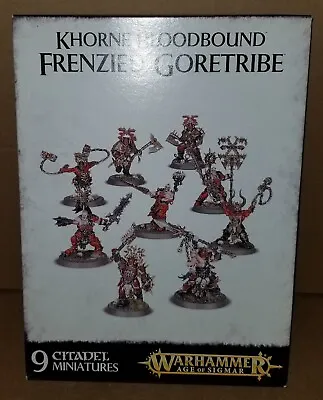 Warhammer Age Of Sigmar Khorne Bloodbound FRENZIED GORETRIBE New Open Box • $99.99