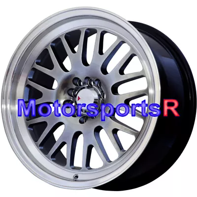 $689.83 • Buy XXR 531 Wheels Chromium Black Machine 17 17x8 +35 Rims 5x114.3 5x4.5 5x100 Mesh