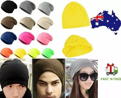 Unisex Men Women Winter Warm Ski Knit Hip Hop Cool Hiphop Baggy Cap Beanie Hat • $8.84