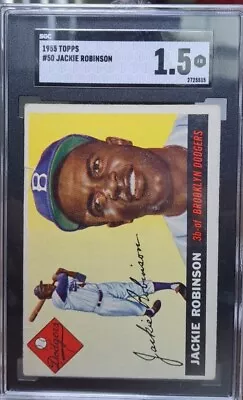 1955 Topps #50 Jackie Robinson SGC 1.5 • $349