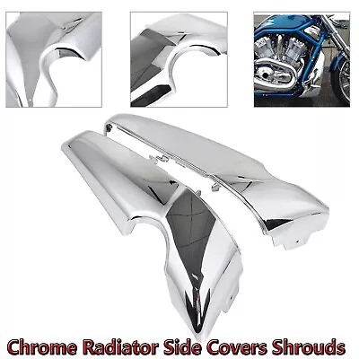 $128.98 • Buy Motor Chrome Radiator Side Covers Shrouds For Harley V-Rod Anniversary VRSCAW 08