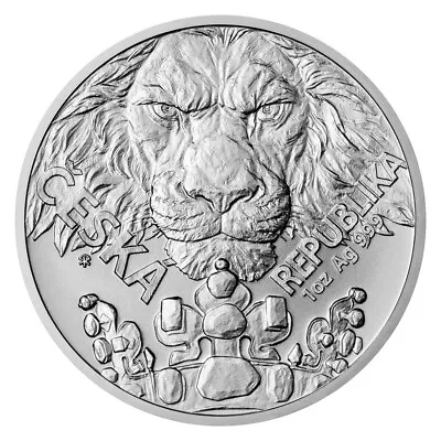 2023 Niue Czech Lion 1 Oz .999 Silver BU Coin In Flip • $40.99