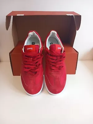 Camper Red Trainers New In Box Size UK6 EU39 Pelotas XLF Leather Suede& Textile • £79.99