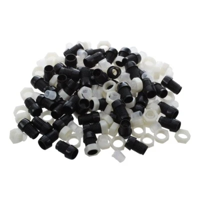 $6.99 • Buy Uxcell 50 Pieces Black Plastic 5mm LED Light Mounting Holders Panel