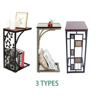 Hot Style C-Shape Side Table Coffee Snack For Living Room End Table 4 Types • $22.59