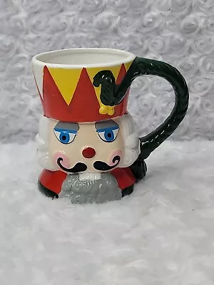 Vintage Nutcracker Ceramic Coffee Mug Handpainted Christmas  • $6.48