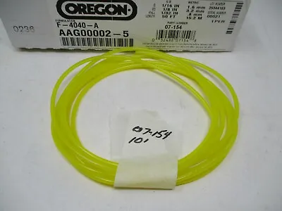 Oregon 07-154 Tygon Gas Fuel Line 1/16  6' 120  1/16” ID 1/8  OD 10' Long • $16.99