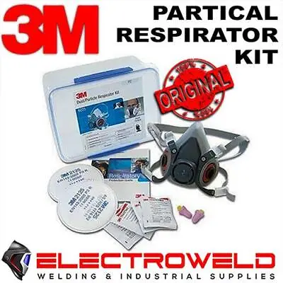 3M Particle Kit Reusable Face Respirator 2125 P2 Filters Welding Dust Gas 6225 • $74.95