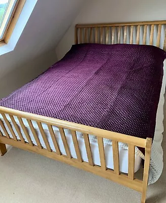 M & S  Quilted Damson Bedspread/Throw • £10