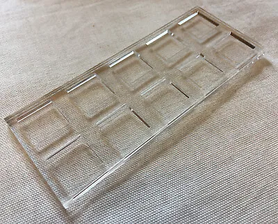 3x 20mm Square 5x2  Movement Tray Infantry Base Skirmish Clear Acrylic • £5.99