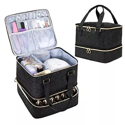 Nail Polish Organizer Bag Holds 42 Bottles Nail Polish Large - 42 Bottles Black • $39.63