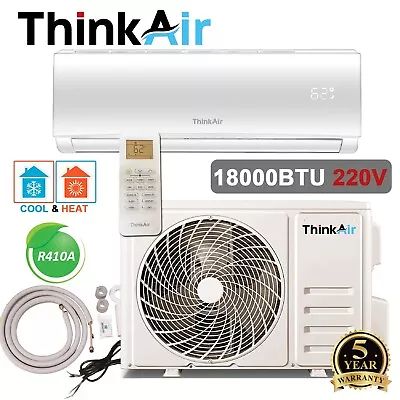 18000 BTU Ductless Air Conditioner Heat Pump Mini Split 220V 1.5 Ton With/KIT • $3759.95