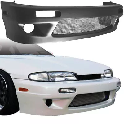 VSaero FRP TKYO V1 Front Bumper S14 For 240SX Nissan 95-96 Vsaero_108536 • $523