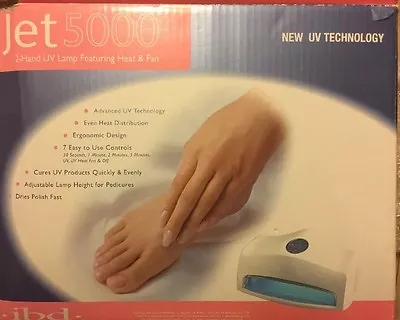 Jet 5000 2-hand UV Lamp For Gel Setting / Polish Drying • $299