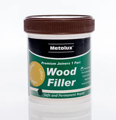 Metolux 1 Part Wood Filler Light Oak 250ml Tin • £7.79