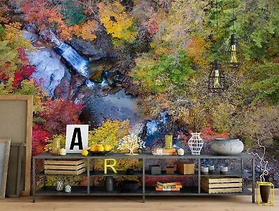 3D Mountain Tree ZHUA14510 Wallpaper Wall Murals Removable Self-adhesive Amy • $51.47