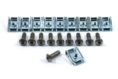 10 X Panel Fasteners C Clips Spire Clip & Stainless Bolts Motorcycle Fairing M6 • £8.99