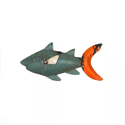 Recycled Iron Fish Wall Mount Decorative Collectible Figurine Showpiece • $18.99